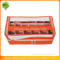 New WenZhou non woven fabric covered inside white storage boxes with lids with lids